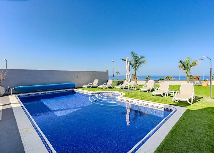 Villa Elisabetta, Luxury With Heated Pool Ocean View In Adeje, Tenerife Costa Adeje (Tenerife)